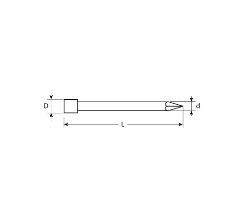 ЗУБР 25 x 1.4 мм, 5 кг, венге финишные гвозди, Профессионал (305370-14-25) купить  в Сочи