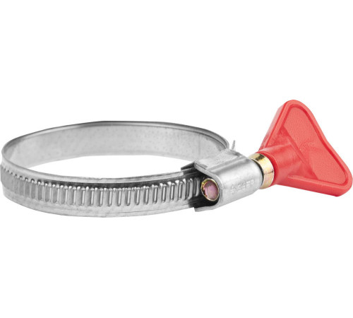 ЗУБР Бабочка, 35 - 50 мм, накатная лента 9 мм, 2 шт, нержавеющий хомут, Профессионал (37835-35-50) купить  в Сочи