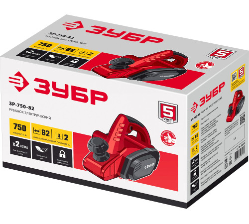 ЗУБР 750 Вт, 82 мм, электрический рубанок (электрорубанок) (ЗР-750-82) купить  в Сочи