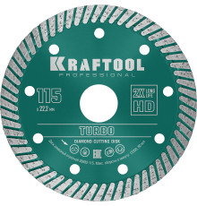 KRAFTOOL Turbo, 115 мм, (22.2 мм, 10 х 2.2 мм), сегментированный алмазный диск (36682-115)