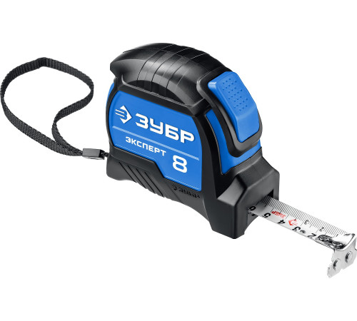 ЗУБР ЭКСПЕРТ, 8 м х 25 мм, рулетка с автостопом, Профессионал (34057-08-25) купить  в Сочи