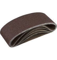 ЗУБР 75х457 мм, P80, лента шлифовальная СТАНДАРТ, для ЛШМ, 5 шт.