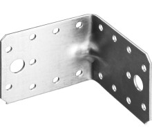 ЗУБР УКУ-2.0, 65 x 90 x 90 x 2 мм, цинк, усиленный крепежный уголок (310116-65-090)