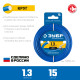 ЗУБР КРУГ, 1.3 мм, 15 м, леска для триммера, Профессионал (71010-1.3) купить в Сочи