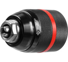 ЗУБР 13 мм, 1/2″, ударный быстрозажимной патрон с фиксатором для дрели, Профессионал (29072-13-1/2)