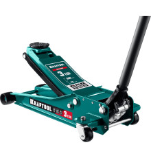 KRAFTOOL GRAND, 3 т, 75 - 500 мм, универсальный подкатной домкрат для СТО (43451-3)