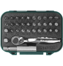 KRAFTOOL 33 шт, набор бит с мини-трещоткой (26157-H33) KRAFTOOL 33 шт, набор бит с мини-трещоткой (26157-H33)