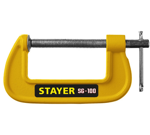 STAYER SG-100, 100 мм, чугунная струбцина G (3215-100) купить  в Сочи