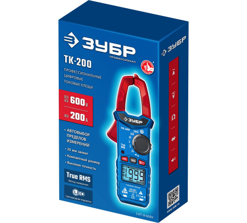 ЗУБР ТК200 Цифровые токовые клещи (59828) купить  в Сочи