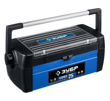 ЗУБР СОЮЗ-25, 640 x 250 x 240 мм, (25″), металлический ящик для инструментов, Профессионал (38151-25)