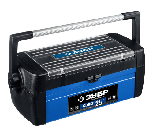 ЗУБР СОЮЗ-25, 640 x 250 x 240 мм, (25″), металлический ящик для инструментов, Профессионал (38151-25) купить  в Сочи