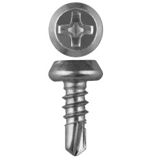 ЗУБР КЛМ-СЦ, 11 х 3.8 мм, цинк, конусная головка, 1000 шт, саморез со сверлом для листового металла (4-300151-38-11) ЗУБР КЛМ-СЦ, 11 х 3.8 мм, цинк, конусная головка, 1000 шт, саморез со сверлом для листового металла (4-300151-38-11)