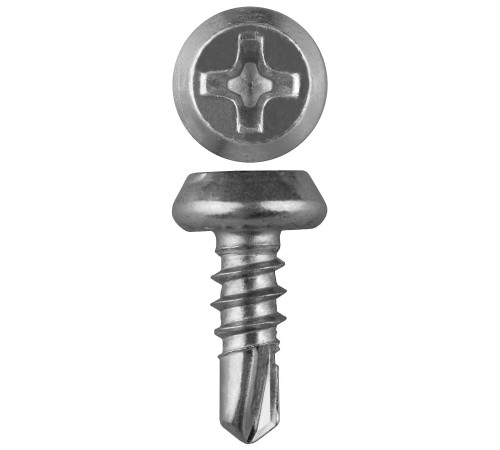 ЗУБР КЛМ-СЦ, 11 х 3.8 мм, цинк, конусная головка, 1000 шт, саморез со сверлом для листового металла (4-300151-38-11) купить  в Сочи