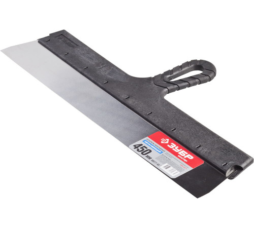 ЗУБР 450 мм, пластиковая ручка, нержавеющий фасадный шпатель (10077-45) купить  в Сочи