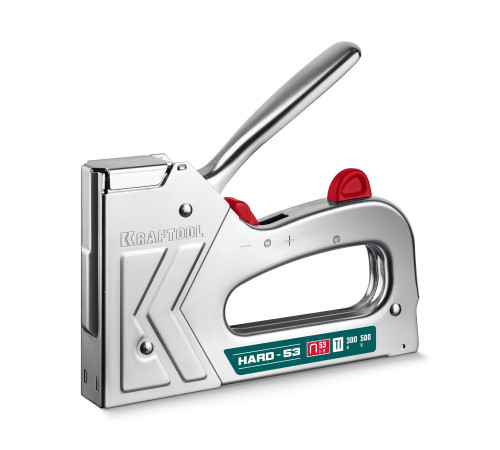 KRAFTOOL EXTREM 53, тип 53 (A/10/JT21) 23GA (6 - 16 мм)/300/500, стальной рессорный степлер (3180) купить  в Сочи