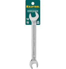 KRAFTOOL 14 х 15 мм, рожковый гаечный ключ (27033-14-15)