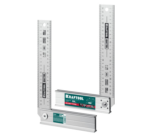 KRAFTOOL QUATTRO, 250 мм, 4 положения, складной столярный угольник (3444) купить  в Сочи