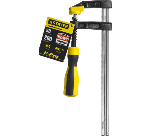STAYER Hercules-F HF-20/5, 50 х 200 мм, усиленная струбцина F, Professional (32095-050-200) купить  в Сочи STAYER Hercules-F HF-20/5, 50 х 200 мм, усиленная струбцина F, Professional (32095-050-200) купить  в Сочи