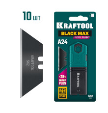 KRAFTOOL BlackMax-A24, 10 шт, трапециевидные лезвия (09624-S10)