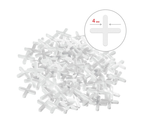 STAYER 4 мм, 100 шт, крестики для плитки (3380-4) купить  в Сочи