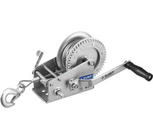 ЗУБР 1.1 т, 8 м, ручная барабанная тяговая тросовая лебедка, Профессионал (43113-1.1)