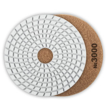 ЗУБР 125 мм, №3000, мокрое шлифование, алмазный гибкий шлифовальный круг АГШК, Профессионал (29867-3000)