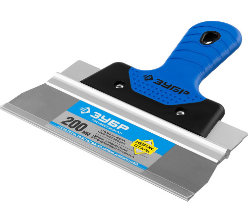 ЗУБР 200 мм, усиленная алюминиевая направляющая, двухкомпонентная ручка, нержавеющий, фасадный шпатель, Профессионал (10049-20) купить  в Сочи