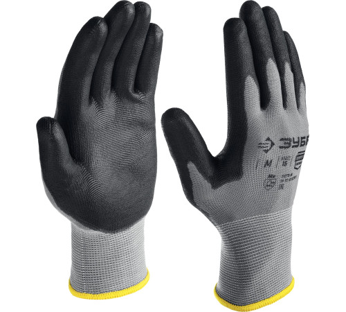 ЗУБР ТОЧНАЯ РАБОТА, M (8), перчатки с полиуретановым покрытием, тонкие, комфортные, для точных работ, 15 класс, Профессионал (11275-M) купить  в Сочи