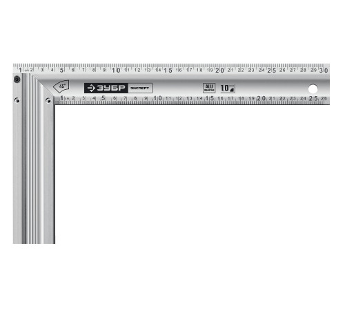 ЗУБР ЭКСПЕРТ 300 мм, жесткий столярный угольник, Профессионал (34392-30) купить  в Сочи