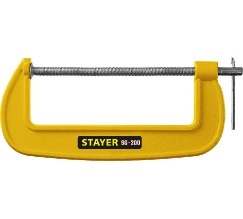 STAYER SG-200, 200 мм, чугунная струбцина G (3215-200) купить  в Сочи STAYER SG-200, 200 мм, чугунная струбцина G (3215-200) купить  в Сочи