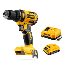 STEHER 20 В, 65 Н·м, 1 АКБ LMS (2 А·ч), бесщеточная дрель-шуруповерт (CB-65-21)