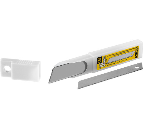 OLFA 18 мм, 3 шт, в пластиковом кейсе + блистер, серрейторные лезвия (OL-LWB-3B) купить  в Сочи