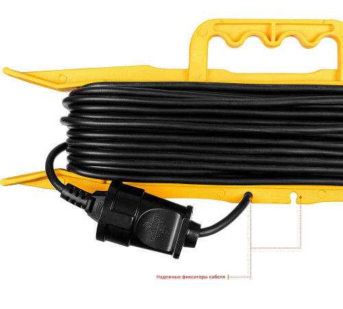 STAYER MF-207, ПВС, 2 x 0.75 мм2, 50 м, 2200 Вт, силовой удлинитель-шнур на рамке (55018-50) купить  в Сочи