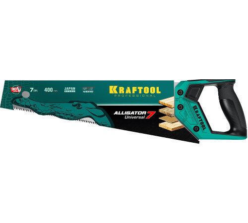KRAFTOOL Alligator Universal 7, 400 мм, универсальная ножовка (15004-40) купить  в Сочи