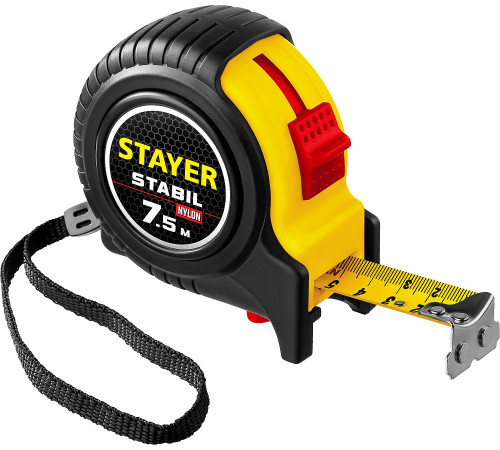 STAYER Stabil, 7.5 м х 25 мм, рулетка, Professional (34131-075) купить в Сочи STAYER Stabil, 7.5 м х 25 мм, рулетка, Professional (34131-075) купить в Сочи