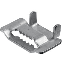 ЗУБР БГЛ, 20 мм, 150 шт, бюгель для бандажной ленты нержавеющий, Профессионал (310266)