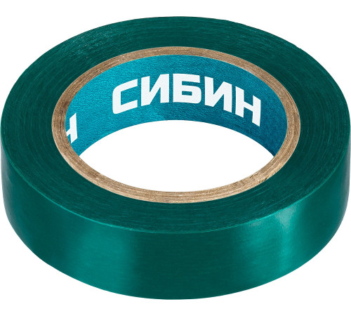 СИБИН 15 мм х 10 м, 5 000 В, зеленая, изолента ПВХ (1235-4) купить  в Сочи