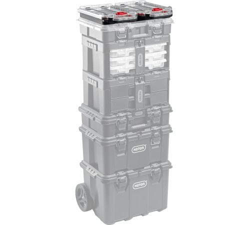 KETER STACKNROLL, 242 х 388 х 78 мм, (10″), пластиковый органайзер с 15 регулируемыми ячейками (38408) купить  в Сочи