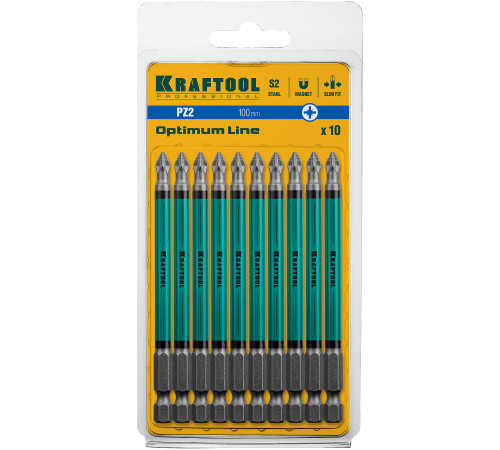 KRAFTOOL Optimum PZ2, 100 мм, 10 шт, биты (26124-2-100-10) купить в Сочи KRAFTOOL Optimum PZ2, 100 мм, 10 шт, биты (26124-2-100-10) купить в Сочи