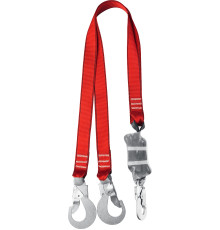 ЗУБР СЛА-2 карабины из оцинкованной стали, длина - 1.42м, разрывной ленточный амортизатор, двухплечный строп (11587)