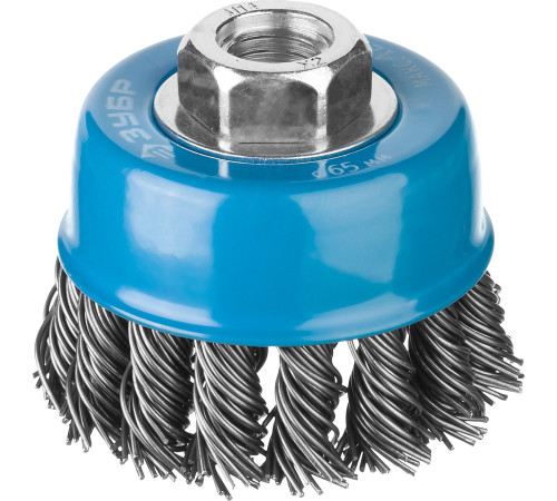 ЗУБР 65 мм, стальная проволока 0.8 мм, чашечная щетка-крацовка для УШМ, Профессионал (35277-065) купить  в Сочи