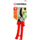 GRINDA G-31, 200 мм, закаленные лезвия, тефлоновое покрытие, зубцы на лезвии, пластиковые рукоятки, плоскостной секатор (40210) купить в Сочи