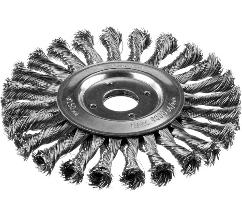 ЗУБР 150 мм, стальная проволоки 0.5 мм, щетка дисковая для УШМ, Профессионал (35190-150) купить  в Сочи