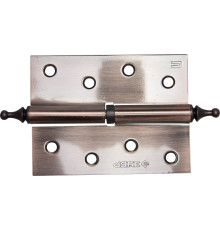 ЗУБР 100 х 75 х 2.5 мм, разъемная, правая, цвет старая медь (AC), 2 шт, карточная петля (37605-100-6R)