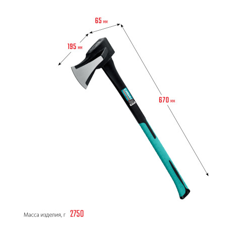 СИБИН Фибергласс, 2000/3100 г, 900 мм, ″ушастый″ топор - колун (2083-20) купить  в Сочи