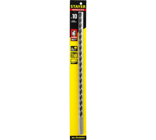STAYER Hercules, 10 x 400 мм, cверло по бетону, Professional (2915-400-10) купить  в Сочи