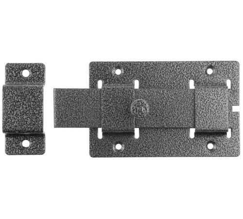 ЗД-02, для дверей, 75 х 115 мм, усиленная, плоский засов, цвет серебро, накладная задвижка (37776-2) купить  в Сочи