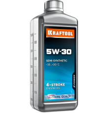 KRAFTOOL 5W-30, 1 л, зимнее полусинтетическое масло для 4-тактных двигателей (41511-1)