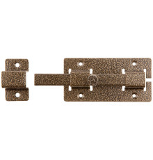 ЗД-06, для дверей, 60 х 115 мм, усиленная, квадратный засов, цвет бронза, накладная задвижка (37788-6)