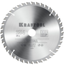 KRAFTOOL Optima, 254 х 30 мм, 40Т, пильный диск по дереву (36951-254-30)